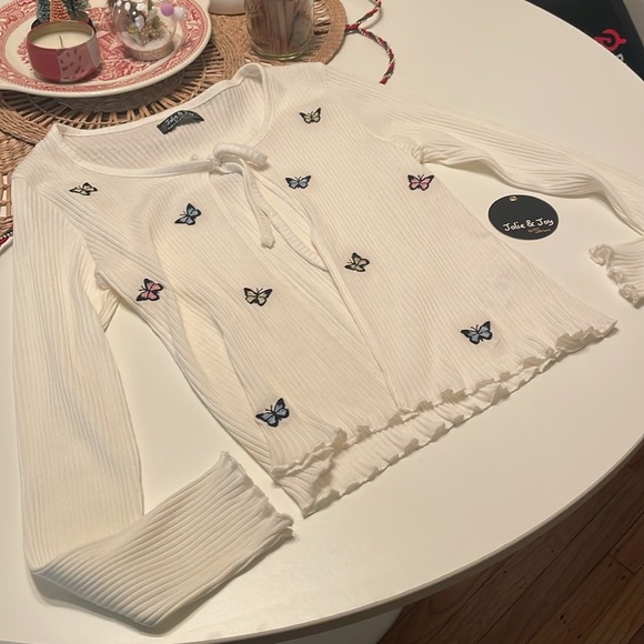 NWT Jolie & Joy by FCT butterfly sweater - Picture 4 of 6